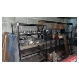 All Metal Shelving Along Wall BRING TOOLS TO