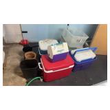 Coolers and Waste Baskets