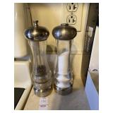 Olde Thompson pepper grinder and salt shaker