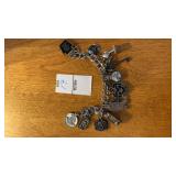 Sterling charm bracelet