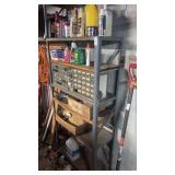 Metal Shelving And Contents