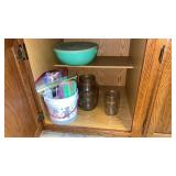 Large Tupperware Storage Bowl/ Straws/ Jars