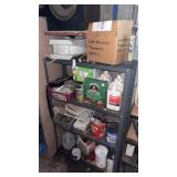 Metal Shelving And Contents