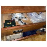 2 drawers towels & assortment of clothes