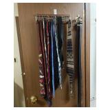 Lot of neck ties & belts