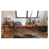 3 Vintage Wooden End & Coffee TablesContents