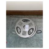 2- 5 LB Barbell Weight Plates