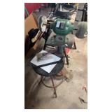 Bench Grinder and Stool