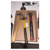 Lot of Ball Peen Hammers