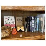 Pottery, books, decor, Bible and others
