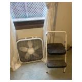 Cosco step stool & fan