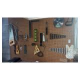 Contents of Pegboard and Workbench NOT INCLUDING