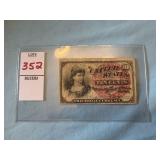 U.S. 10-cent Fourth Issue fractional currency