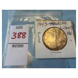 1943 Walking Liberty Half Dollar