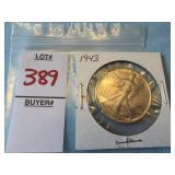 1943 Walking Liberty Half Dollar