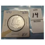 1893 Columbian Exposition Silver Half Dollar