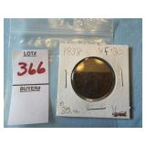 1838 Coronet Head Large Cent