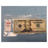 U.S. twenty -dollar Federal Reserve star note