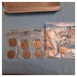 9 assorted Kennedy half dollars 1971 and newer