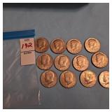 12 17761976 Bicentennial Kennedy Half Dollars