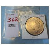 1924 United States Peace Silver Dollar