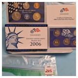 2006 United States Mint Proof Set,certificate of