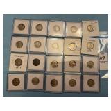 Twenty United States Buffalo Nickels