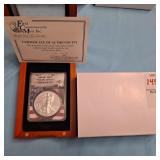 2023 American Silver Eagle coin graded MS70 First