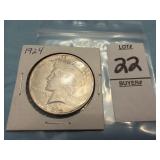 1924 Peace Silver Dollar