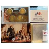 2007 US presidential one dollar coin proof set