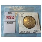1945 Walking Liberty Half Dollar
