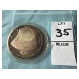 1993 Holiday greetings 1 ounce .999 Silver coin
