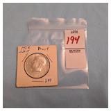 1965 Kennedy half dollar