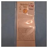 vintage Lincoln-Kennedy Penny novelty card