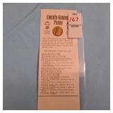 vintage Lincoln-Kennedy Penny novelty card
