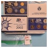 2002 United States Mint Proof Set box