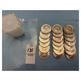 U.S. Kennedy half dollars, years 1965-1969