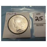 1927 - S  Peace Silver Dollar