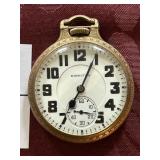 Vintage open-face gold-filled ? pocket watch by
