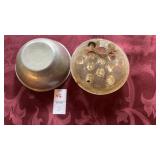 Glass Flower Frog & bowl