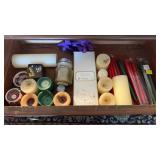 Taper, Pillar, Votive Wax CandlesDrawer lot