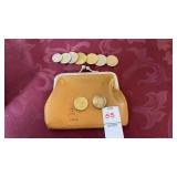 Foreign Coins & Coin Purse