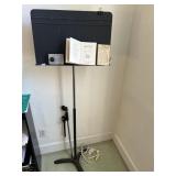 Music Stand, Metronome, Mic Stand & books