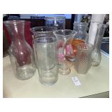 Lot of glass vases - variety