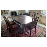 Vintage Jacobean Dining Table 60 x 45, 6