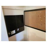Cork board wall organizer
