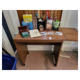 Cart on wheels with contents