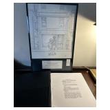 A framed production poster & script for Neil