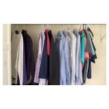 Clothes in closet approx size Large
