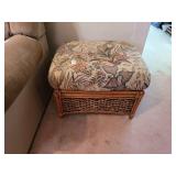 Palm Springs Rattan Ottoman